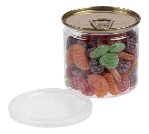 Карамель леденцовая Candy Crush, со вкусом фруктов, с прозрачной крышкой