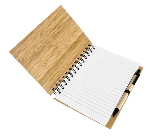 Блокнот на кольцах Bambook с шариковой ручкой