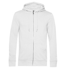 Толстовка на молнии с капюшоном унисекс BNC Inspire (Organic), белая