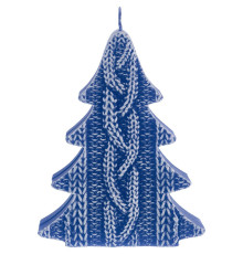 Свеча Kniteam, елка, синяя