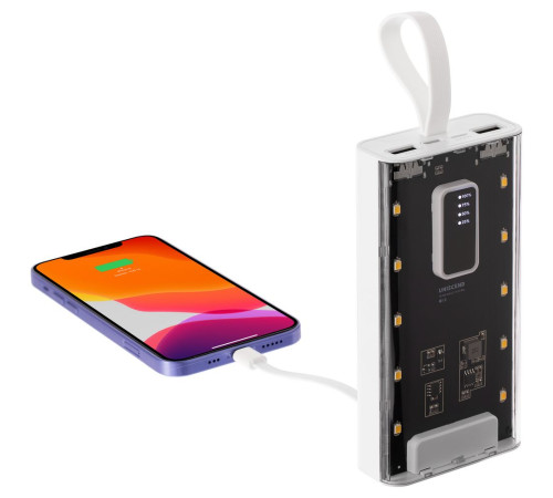 Аккумулятор Trellis Flat 10000 мАч, белый