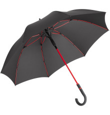 Зонт-трость с цветными спицами Color Style, красный с черной ручкой