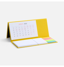 Календарь настольный Grade, желтый