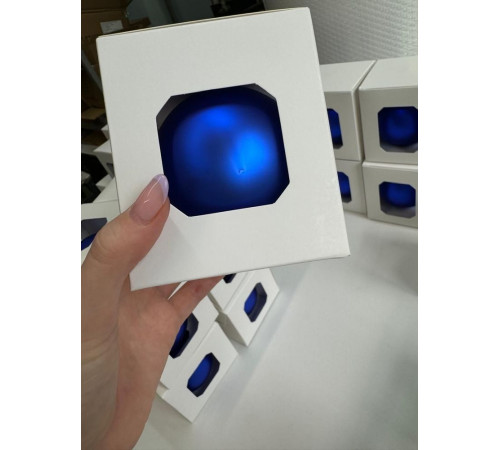 Оформительский шар Finery, 8 см, матовый синий