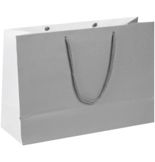 Пакет бумажный Bicolor, белый с серым