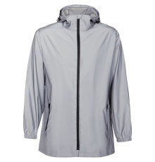 Парка Manifest из светоотражающей ткани, серая