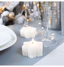 Свеча Snowlight 2, белая, 6 см