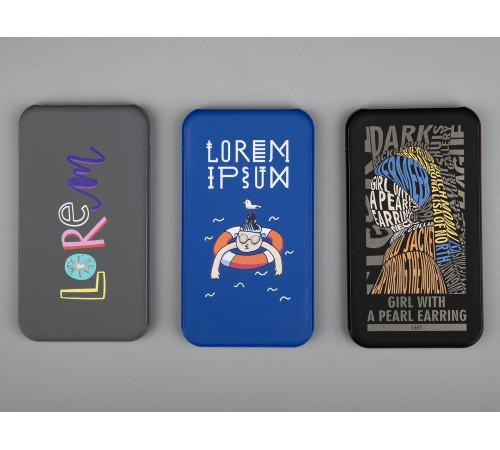 Аккумулятор Uniscend Starry с подсветкой, 5000 мАч, черный