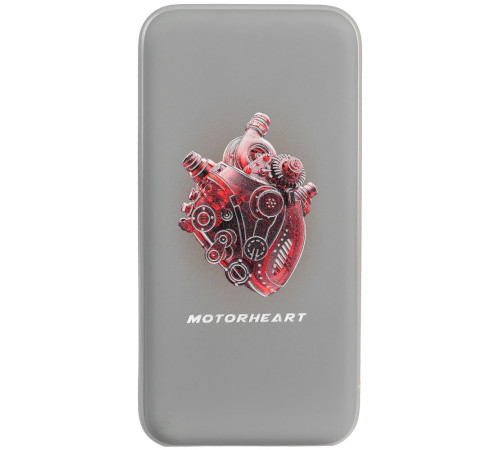 Аккумулятор с подсветкой markBright City, 10000 мАч, серый