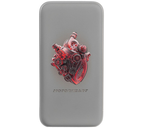 Аккумулятор с подсветкой markBright City, 10000 мАч, серый