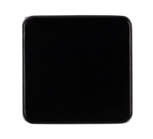 Квадратный шильдик на резинку Direct, черный