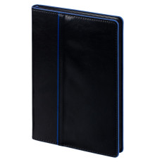 Ежедневник Alanis, недатированный, черный с синим