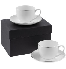 Набор на 2 персоны Select, белый с серебристой отводкой