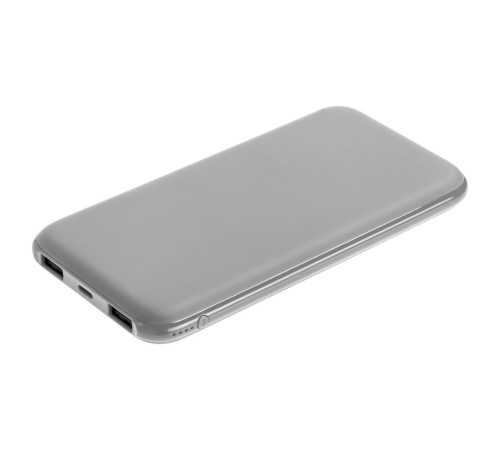 Аккумулятор с подсветкой markBright City, 10000 мАч, серый