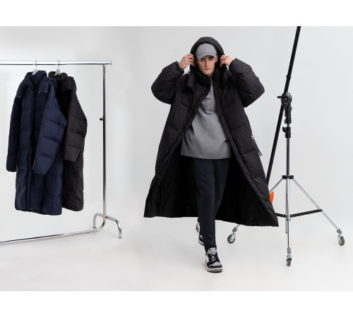 Пуховик унисекс Kapsula, серый