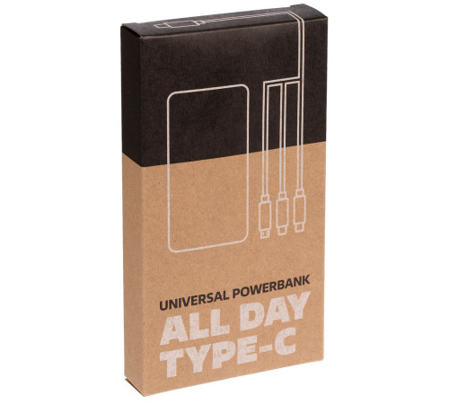 Аккумулятор Uniscend All Day Type-C 10000 мAч, синий