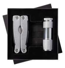 Набор Handmaster: фонарик и мультитул, серебристый