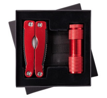 Набор Handmaster: фонарик и мультитул, красный