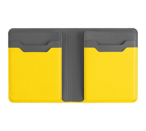 Картхолдер с отделением для купюр Dual, желтый