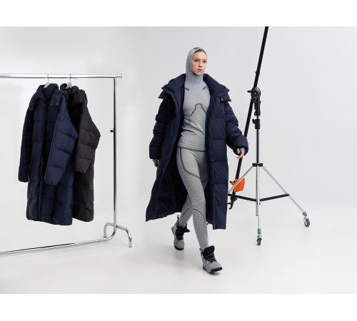 Пуховик унисекс Kapsula, серый