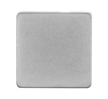 Квадратный шильдик на резинку Direct, матовый серебристый