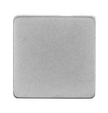 Квадратный шильдик на резинку Direct, матовый серебристый