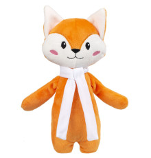 Мягкая игрушка Beastie Toys, лисенок с белым шарфом