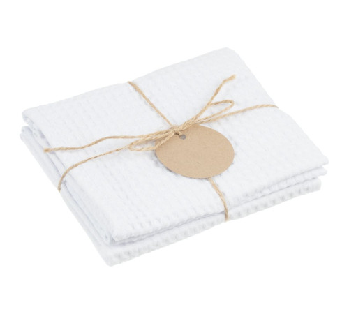 Набор кухонных полотенец Good Wipe, белый с белым