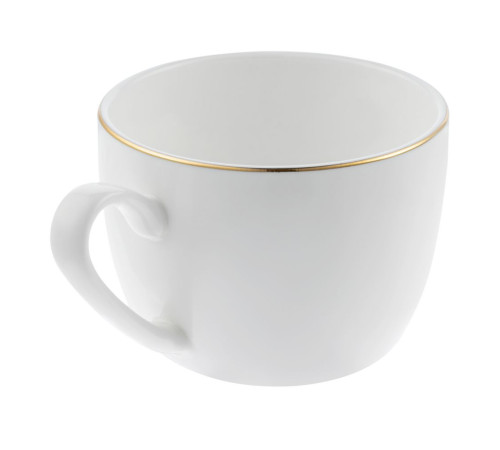 Кофейная пара Select, белая с золотистой отводкой