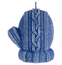 Свеча Kniteam, варежка, синяя