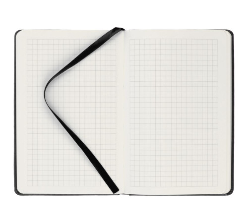 Блокнот Cluster Mini в клетку, черный