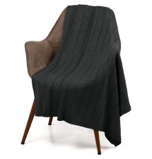 Плед Bambolay, темно-серый меланж