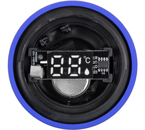 Смарт-бутылка с заменяемой батарейкой Long Therm Soft Touch, синяя