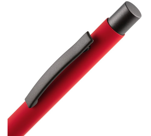 Ручка шариковая Atento Soft Touch, красная