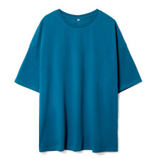 Футболка унисекс оверсайз Crosstown, бирюзовая (морская волна)