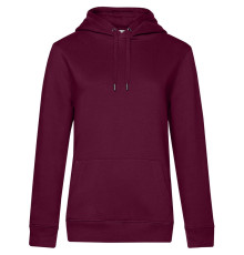 Толстовка с капюшоном женская Queen, бордовая