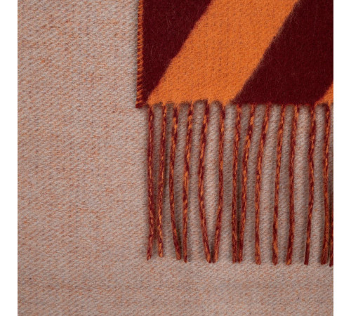 Палантин Charming, коричневый с оранжевым