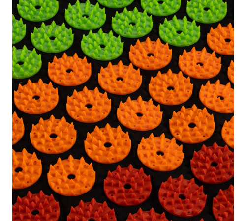 Массажный акупунктурный коврик с валиком Iglu, разноцветный