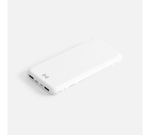 Аккумулятор с беспроводной зарядкой All Day Wireless, 10000 мАч, белый