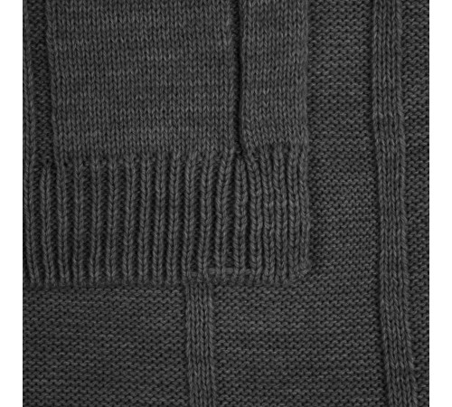 Плед Bambolay, темно-серый меланж