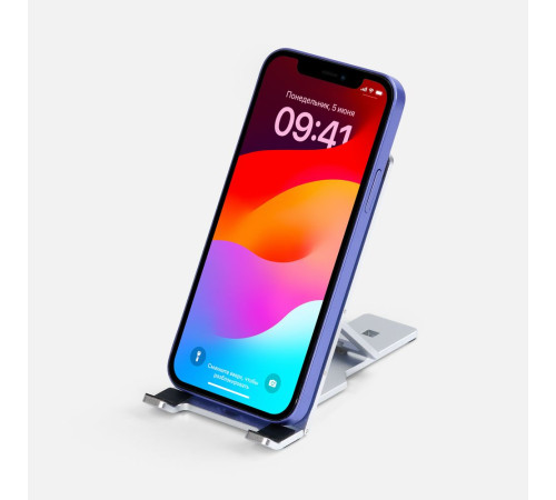 Подставка для смартфона Tactic, серебристая