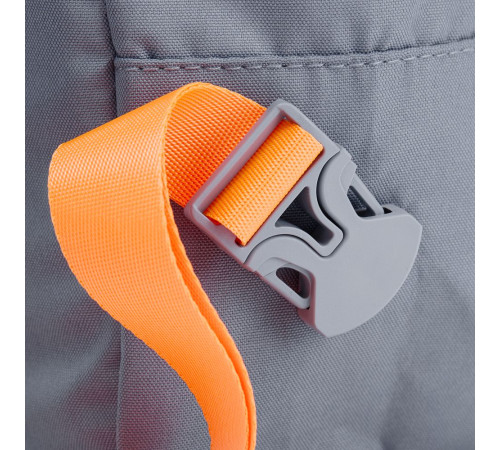 Рюкзак B2, серый с оранжевыми стропами