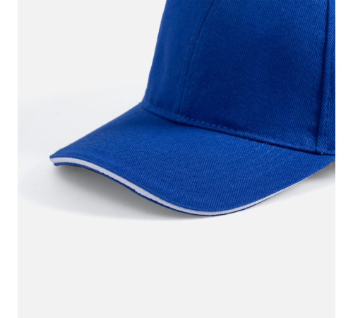 Бейсболка Buffalo, ярко-синяя с белым