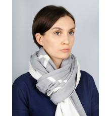 Шарф Bereg, молочный с серым