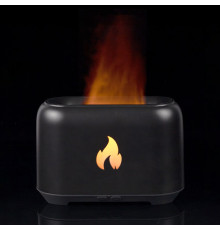 Увлажнитель-ароматизатор Fire Flick с имитацией пламени, черный