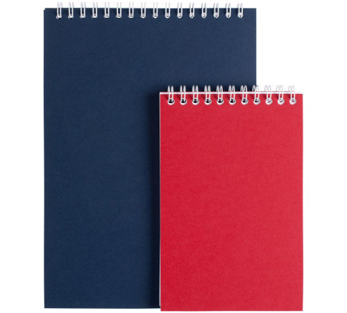 Блокнот Dali Mini в клетку, красный