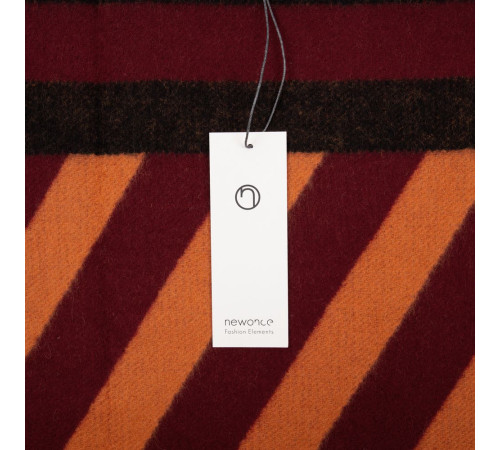 Палантин Charming, коричневый с оранжевым