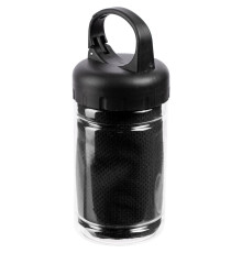 Охлаждающее полотенце Frio Mio в бутылке, черное