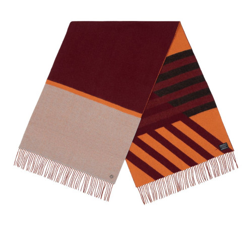 Палантин Charming, коричневый с оранжевым