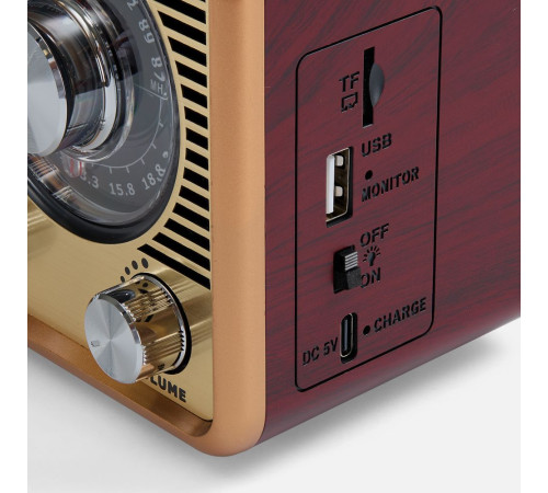 Bluetooth-колонка с радио Listenberg, коричневая